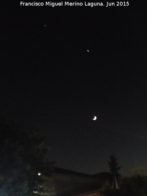 Luna - Luna. Júpiter, Venus y la Luna. Los Villares - Jaén