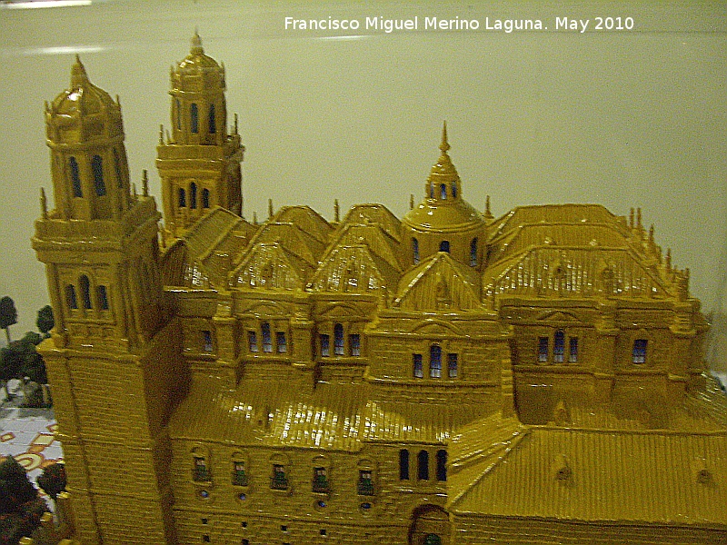 Catedral de Jan. Tejados - Catedral de Jan. Tejados. Maqueta de platilina de Agustn Garzn