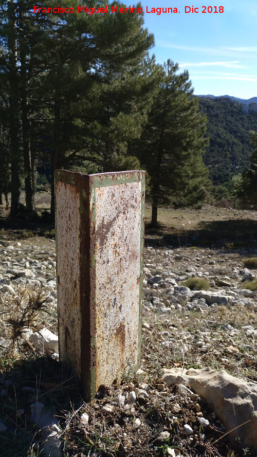 Camino de la Cueva de los Alcañetes - Camino de la Cueva de los Alcañetes. Hito kilométrico