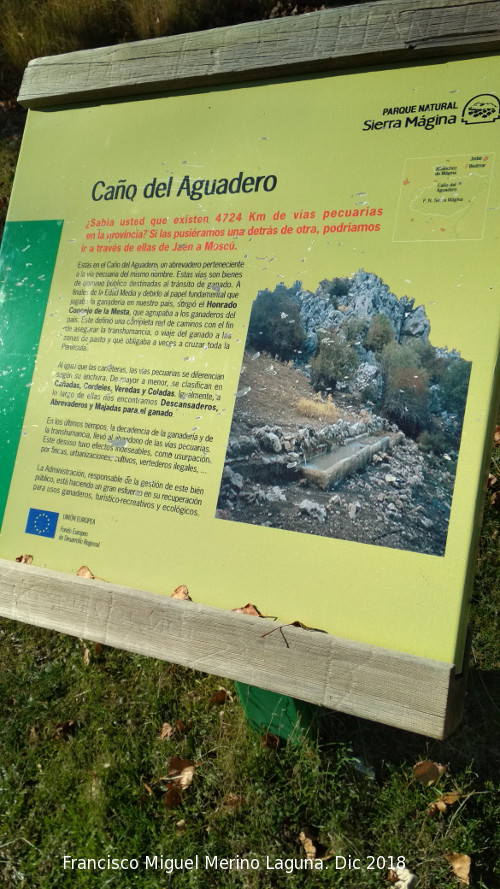 Caño del Aguadero - Caño del Aguadero. Cartel