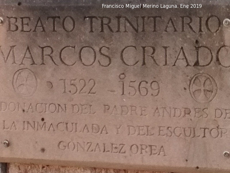 1522 - 1522. Monumento al Beato Marcos Criado - Andújar