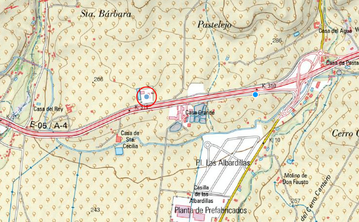 Ventorrillo de Banderas - Ventorrillo de Banderas. Mapa