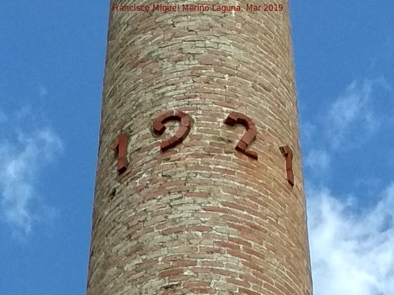 Chimenea de Santa Cristina - Chimenea de Santa Cristina. Año 1921