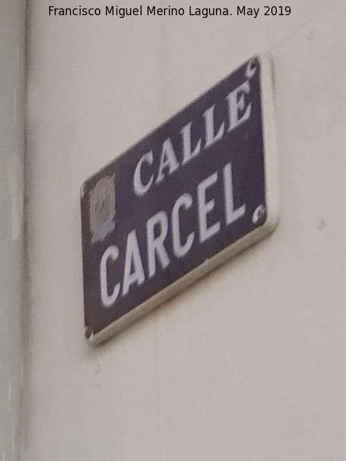 Calle Cárcel de Alomartes - Calle Cárcel de Alomartes. Placa