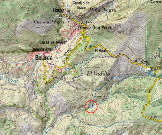 Fábrica de Luz del Barranco de la Canal - Fábrica de Luz del Barranco de la Canal. Mapa
