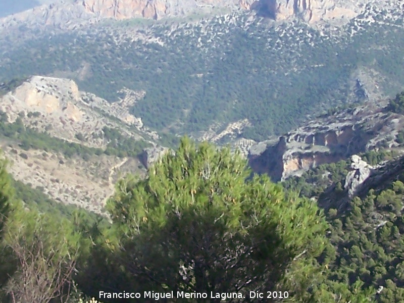 Cañón de la Tinaja - Cañón de la Tinaja. Parte alta de los cerros del cañón