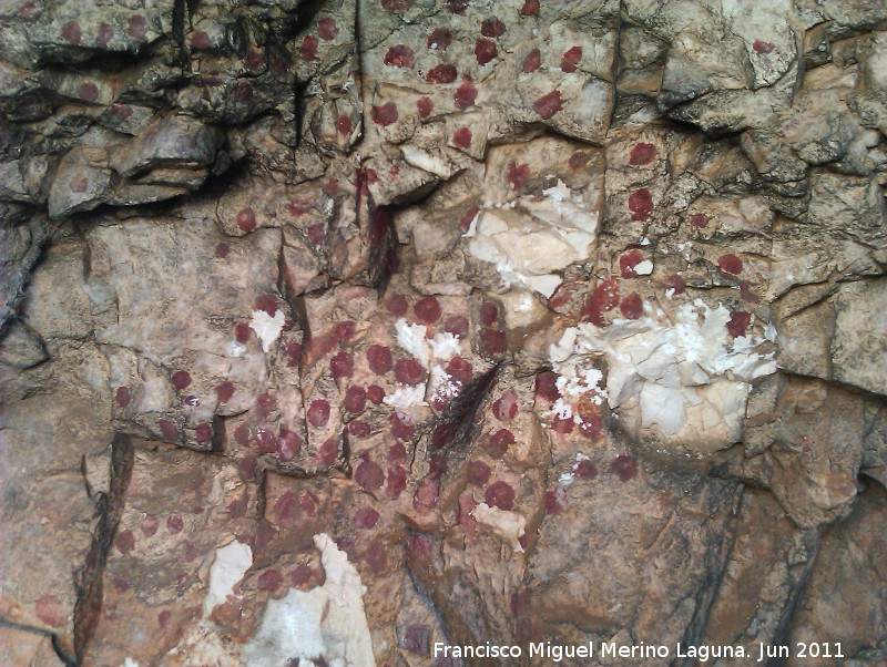 Pinturas rupestres de la Cueva de los Soles Abside II - Pinturas rupestres de la Cueva de los Soles Abside II. Puntos