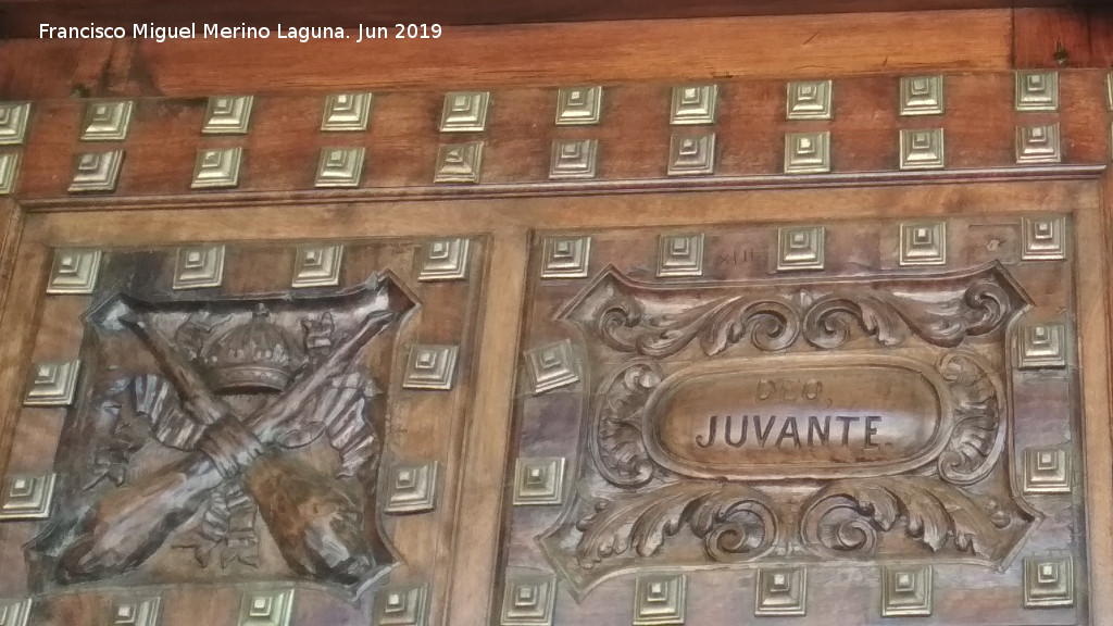 Carmen de los Mártires. Palacete - Carmen de los Mártires. Palacete. Detalle de la puerta