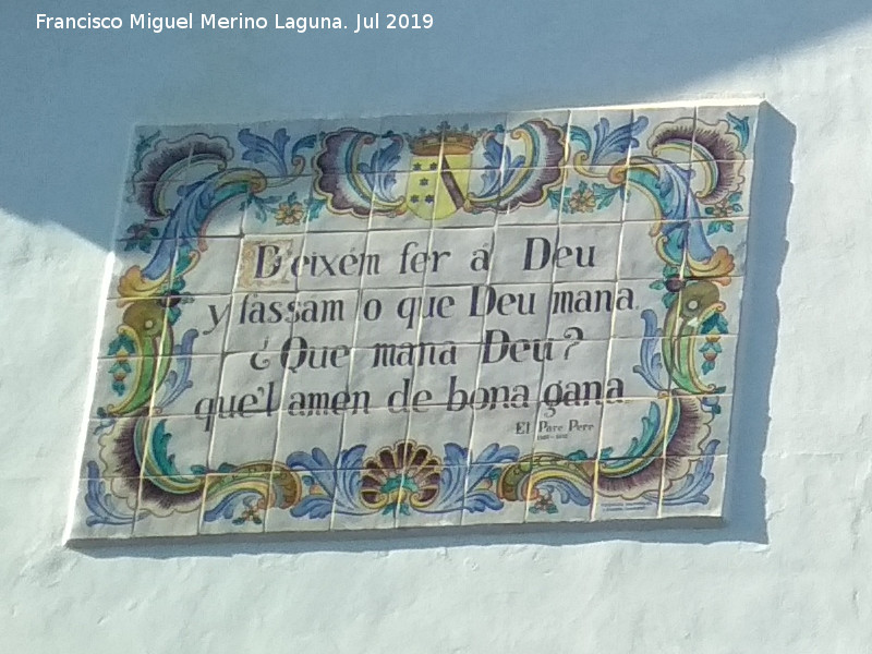 Ermita del Padre Pere - Ermita del Padre Pere. Azulejos