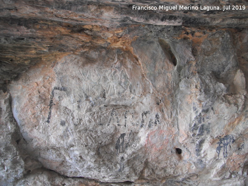 Inscripción romana de la Cueva del Agua - Inscripción romana de la Cueva del Agua. 