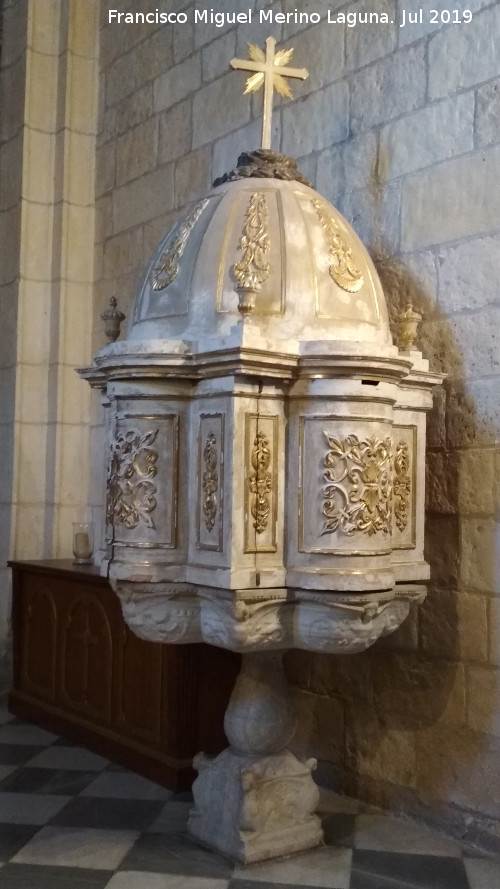 Catedral de Santa Mara. Capilla del Batisterio - Catedral de Santa Mara. Capilla del Batisterio. Pila bautismal
