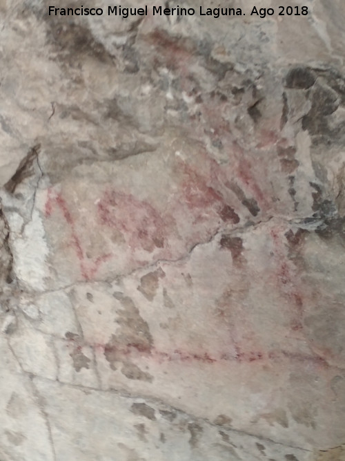 Pinturas rupestres y grabados de la Cueva de Mingo López - Pinturas rupestres y grabados de la Cueva de Mingo López. ¿Graffiti histórico?