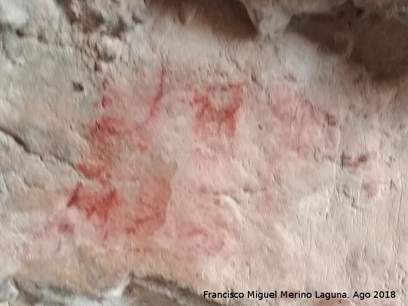 Pinturas rupestres y grabados de la Cueva de Mingo López - Pinturas rupestres y grabados de la Cueva de Mingo López. 