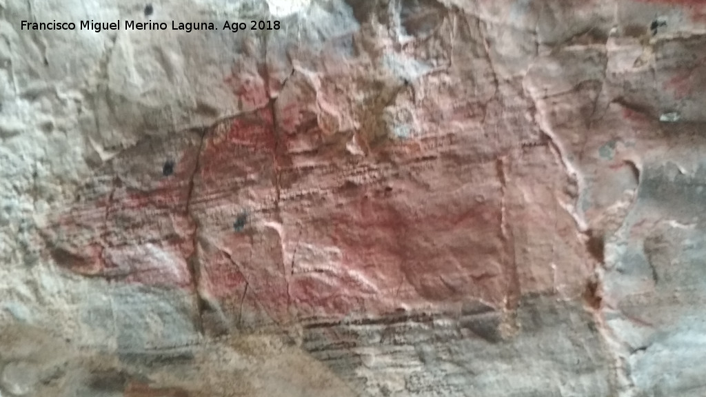 Pinturas rupestres y grabados de la Cueva de Mingo López - Pinturas rupestres y grabados de la Cueva de Mingo López. Mancha