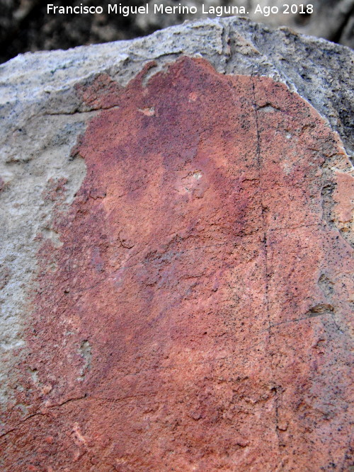 Pinturas rupestres de la Raspa de Piedra Redonda III - Pinturas rupestres de la Raspa de Piedra Redonda III. Figura antropomorfa