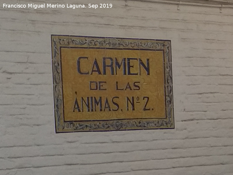 Carmen de las Ánimas - Carmen de las Ánimas. Azulejos