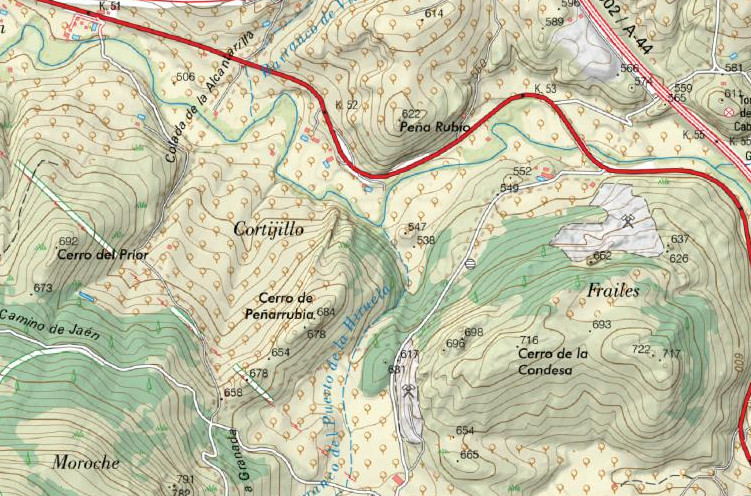 Cerro de Peñarrubia - Cerro de Peñarrubia. Mapa
