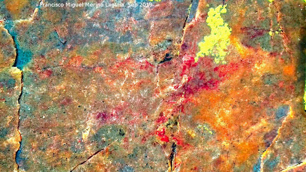 Pinturas rupestres y grabados de la Graja de Miranda II - Pinturas rupestres y grabados de la Graja de Miranda II. Tratada con Dstretch