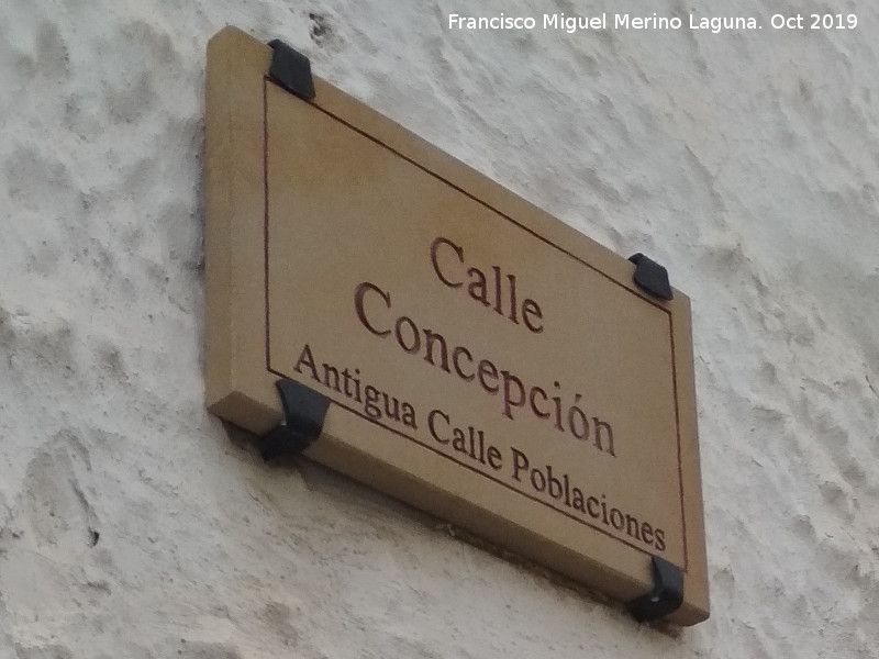 Calle Concepcin - Calle Concepcin. Placa