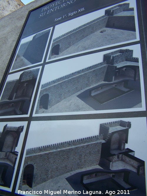 Castillo de la Villa. Torre Almedina - Castillo de la Villa. Torre Almedina. Reconstrucción virtual