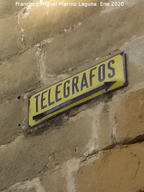 Se�ales de Tel�grafos de la Calle Obispo Narv�ez - Se�ales de Tel�grafos de la Calle Obispo Narv�ez. 