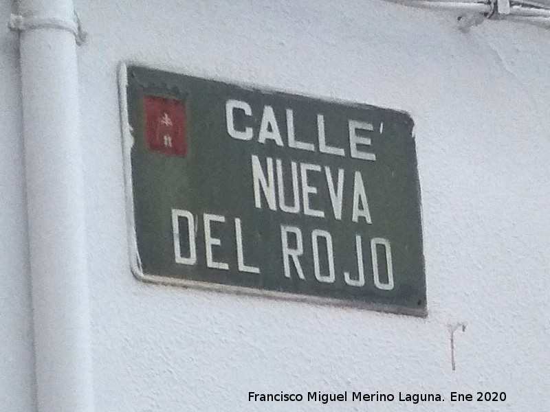 Calle Nueva del Rojo - Calle Nueva del Rojo. Placa