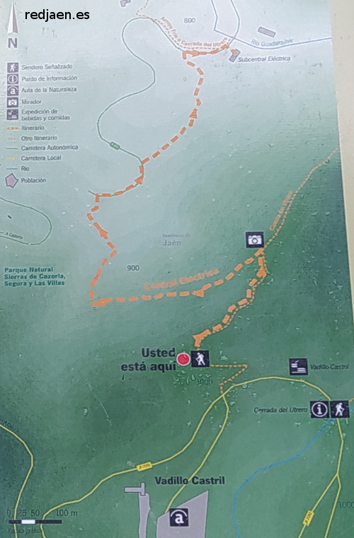Sendero Central El�ctrica - Sendero Central El�ctrica. Mapa