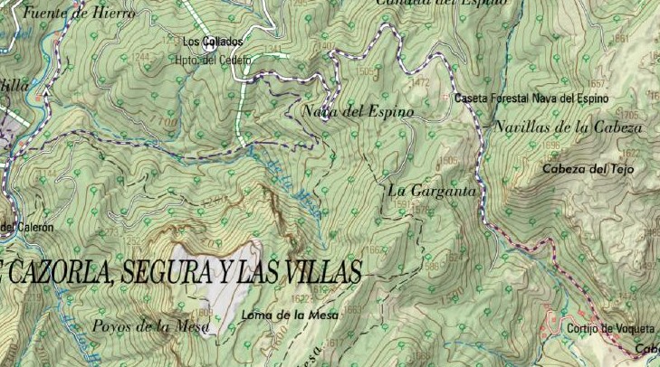 Arroyo de la Mesa - Arroyo de la Mesa. Mapa