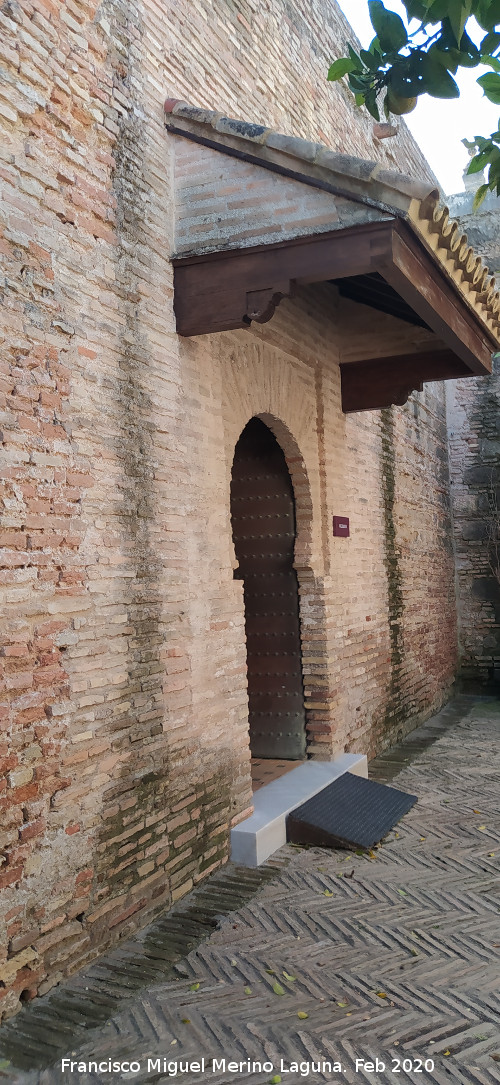 Alc�zar de Jerez. Mezquita - Alc�zar de Jerez. Mezquita. Entrada a la mezquita desde el Patio de los Naranjos