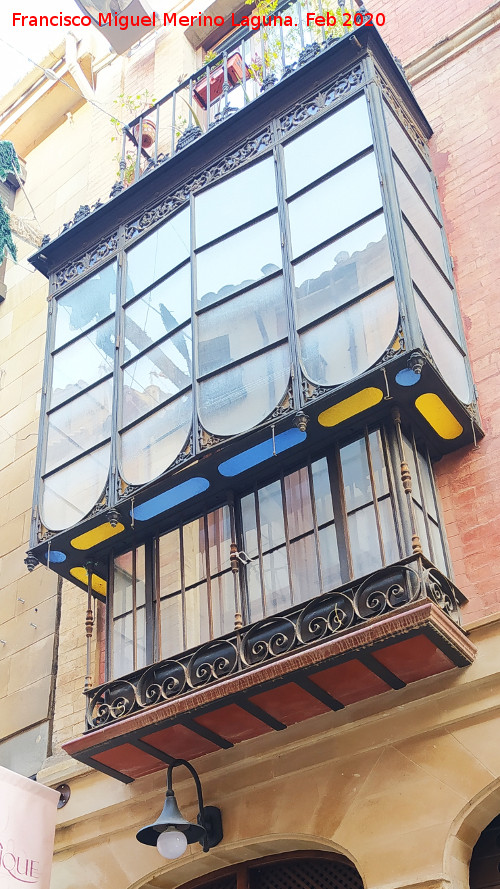 Casa de la Calle Real n� 25 - Casa de la Calle Real n� 25. Balc�n modernista