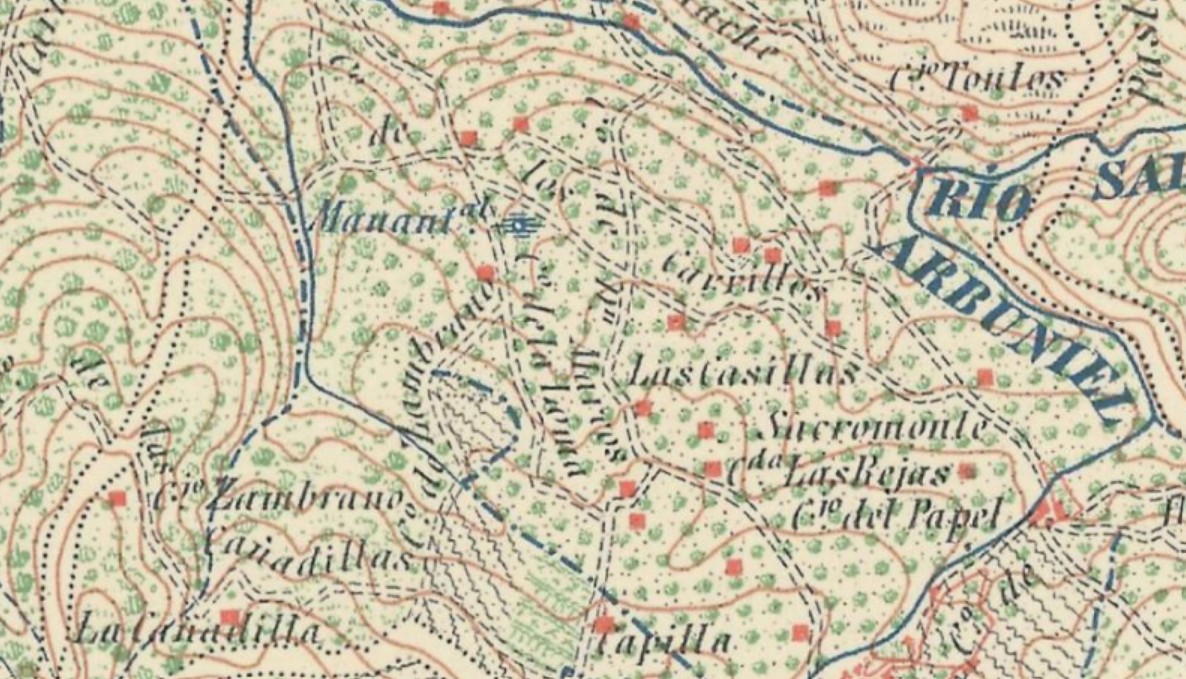 Cortijo de la Loma - Cortijo de la Loma. Mapa antiguo