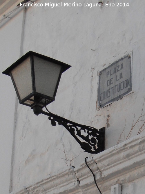 Plaza de la Constitución - Plaza de la Constitución. Placa