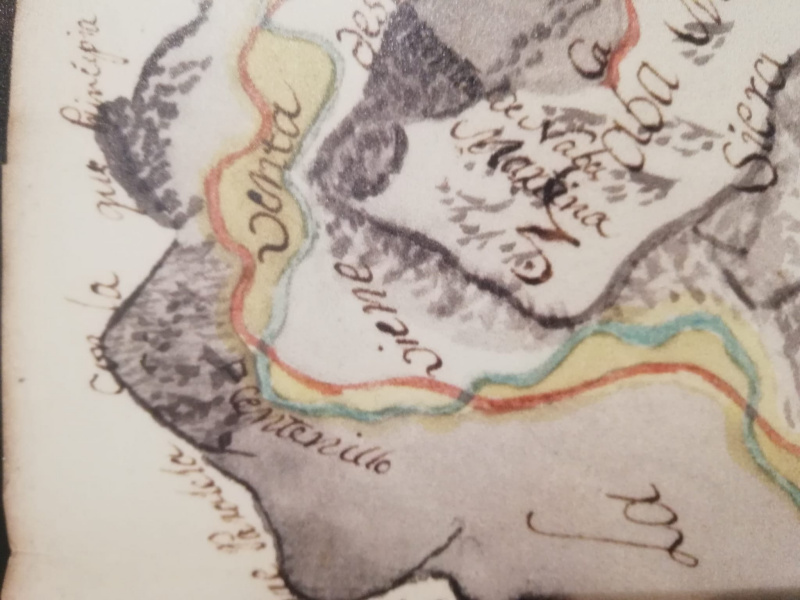 Aldea El Centenillo - Aldea El Centenillo. Mapa antiguo de defensas contra el invasor francés 