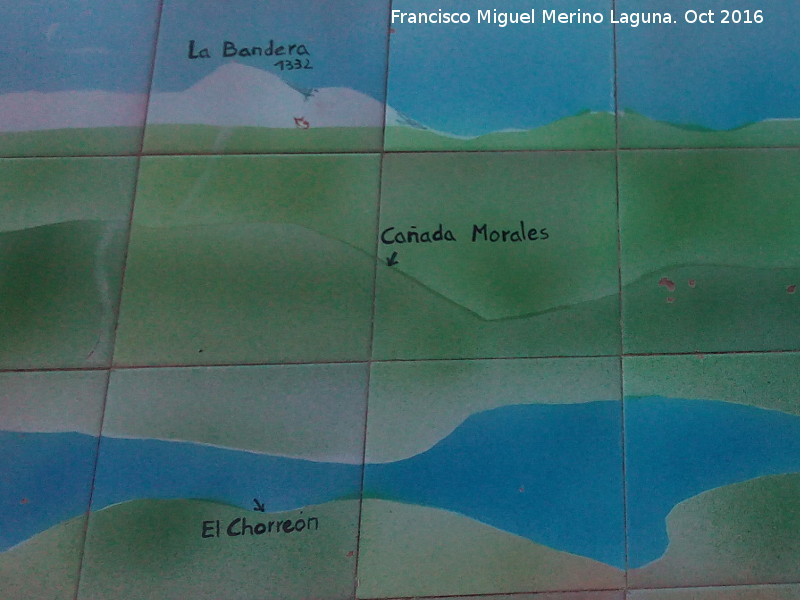 Aldea Cañada Morales - Aldea Cañada Morales. Panel del Mirador Morra de los Canalizos