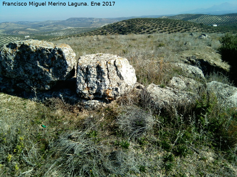 Fortín ibero romano de Piedras de Cuca - Fortín ibero romano de Piedras de Cuca. Esquina suroeste