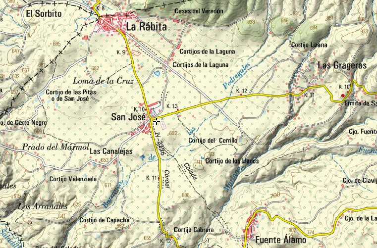 Aldea San José de la Rábita - Aldea San José de la Rábita. Mapa