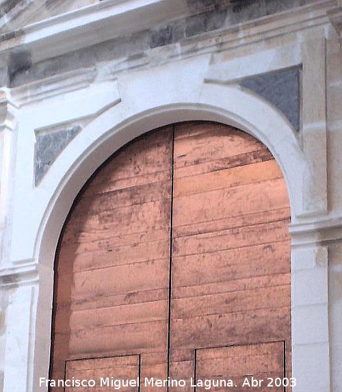 Iglesia de Santa María la Mayor - Iglesia de Santa María la Mayor. Puerta de cobre