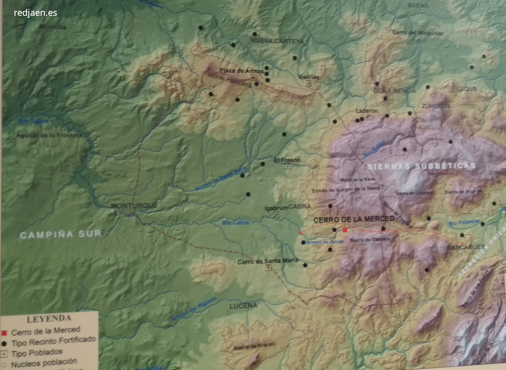 Historia de Do�a Menc�a - Historia de Do�a Menc�a. Mapa de yacimientos iberos