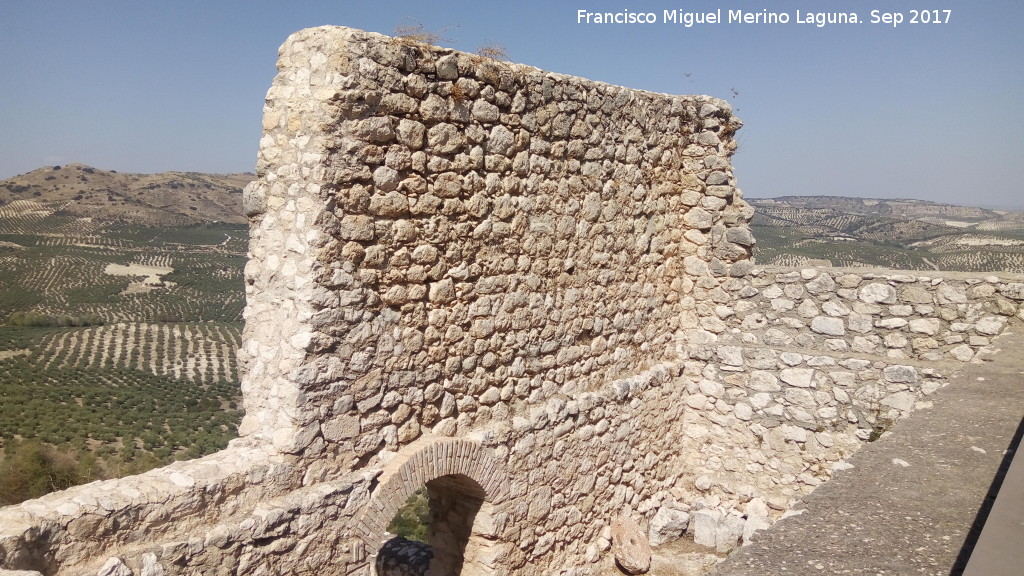Castillo-Palacio de Zuheros - Castillo-Palacio de Zuheros. Muro interno