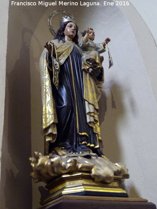 Convento de San José de Carmelitas Descalzas - Convento de San José de Carmelitas Descalzas. Virgen del Carmen. Escuela valenciana siglo XIX. Convento de San Miguel - Úbeda