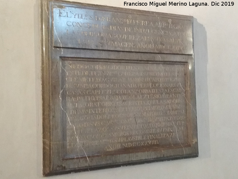 Madraza - Madraza. Placa de 1724