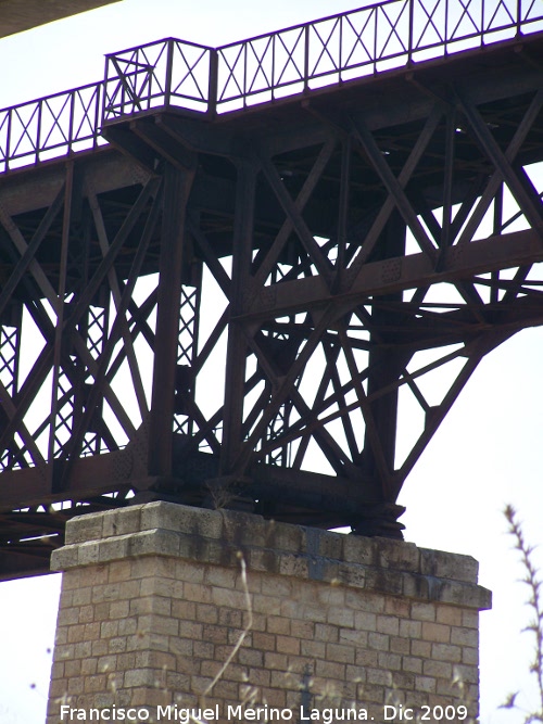 Puente del Hacho - Puente del Hacho. Estructura metálica