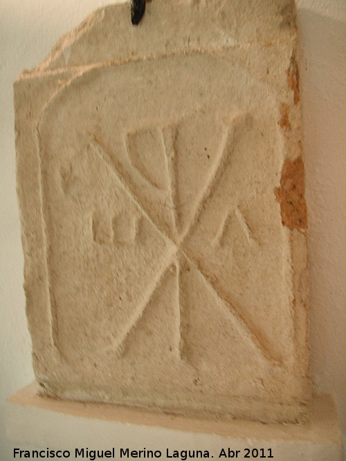 Historia de Osuna - Historia de Osuna. Crismón visigodo. Museo de Osuna