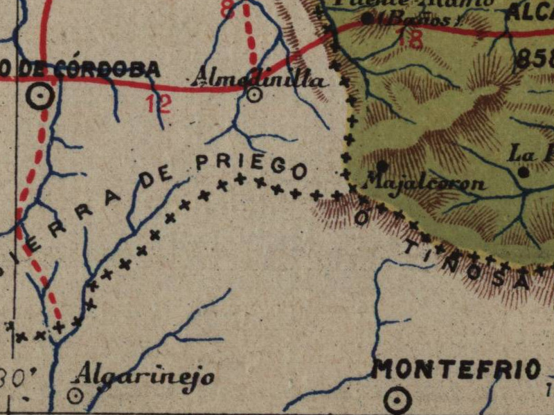 Historia de Montefrío - Historia de Montefrío. Mapa 1901
