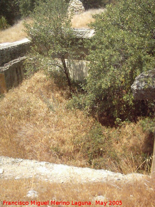 Castillo de Montefro - Castillo de Montefro. Aljibe grande del recinto superior