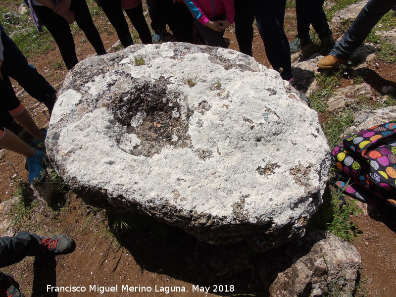 Necrópolis megalítica de Peña de los Gitanos - Necrópolis megalítica de Peña de los Gitanos. Cazoleta del Ojo