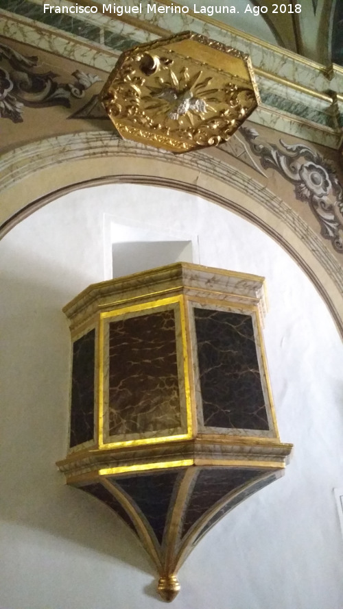 Santuario de Ntra Sra de Belén - Santuario de Ntra Sra de Belén. Púlpito