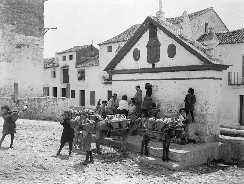 Fuente de los Ocho Caños - Fuente de los Ocho Caños. Foto antigua