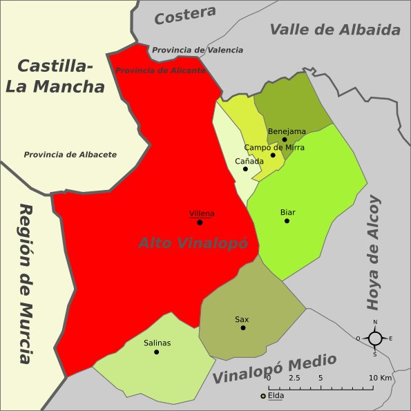 Villena - Villena. Situación