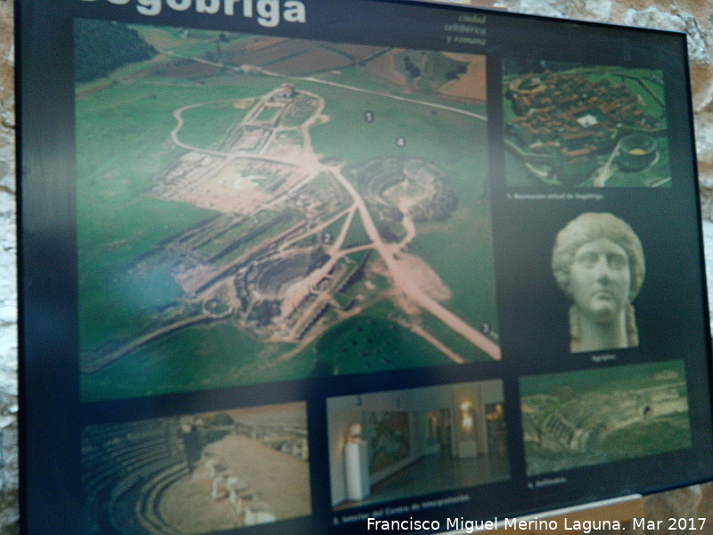 Segóbriga - Segóbriga. Cartel en Calatrava la Vieja